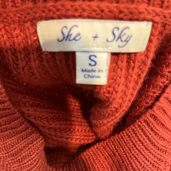 NWOT! ANTHROPOLOGIE She + Sky Sleeveless Keyhole Front Knitted Sweater, Size S - Picture 9 of 9